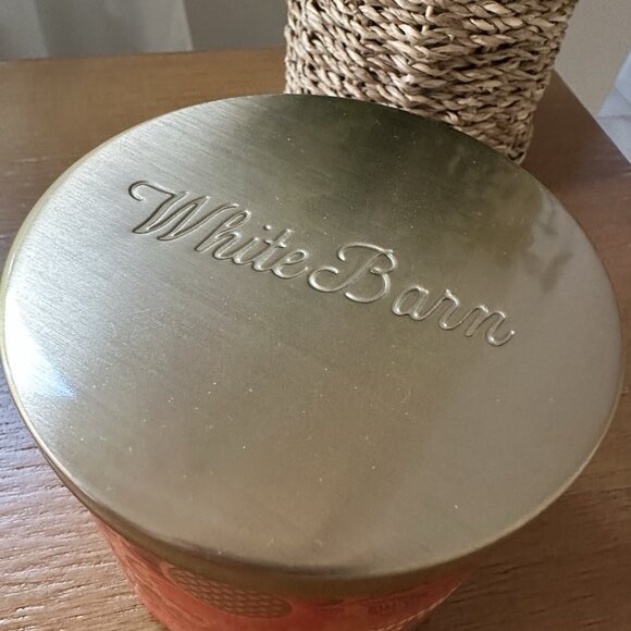 Pumpkin Pecan Waffles Jar Candle 3 Wick 14.5 Oz White Barn - Picture 3 of 4